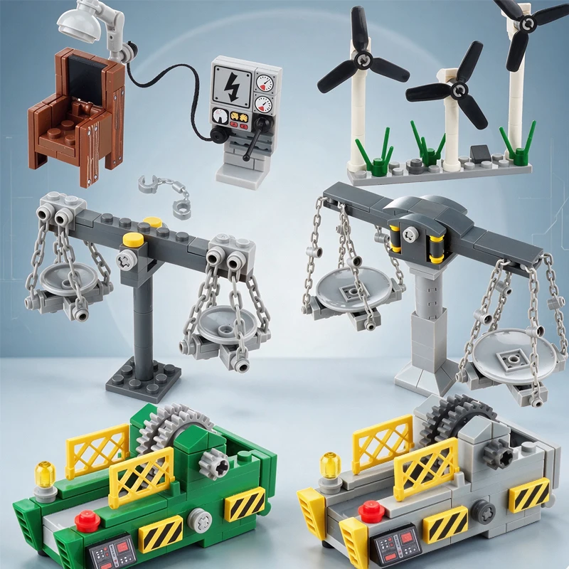 MOC City Electronic Equipments Building Blocks Game Console Computers Mini TV Mobile Phones  Recorder Laptop Jukebox Bricks Toys