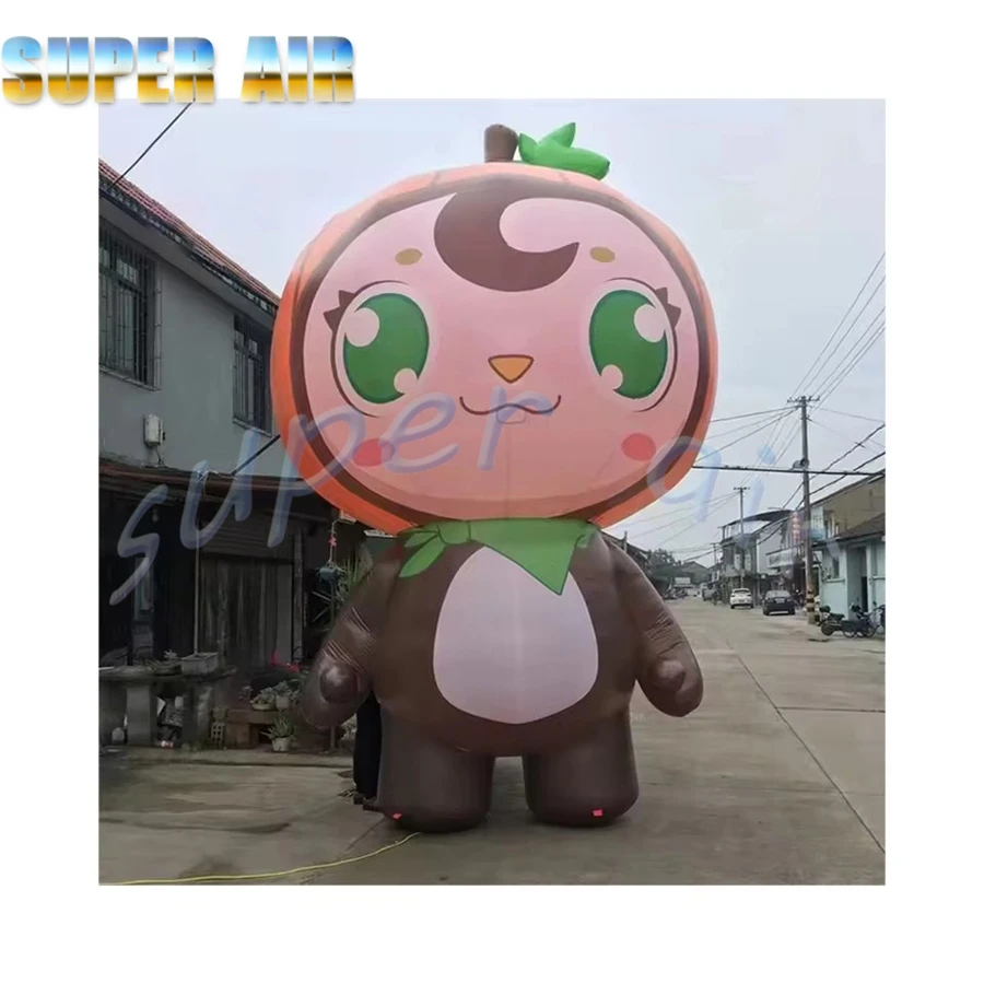 Mais recente design personalizado animal de desenho animado inflável tão fofo gato inflável para venda