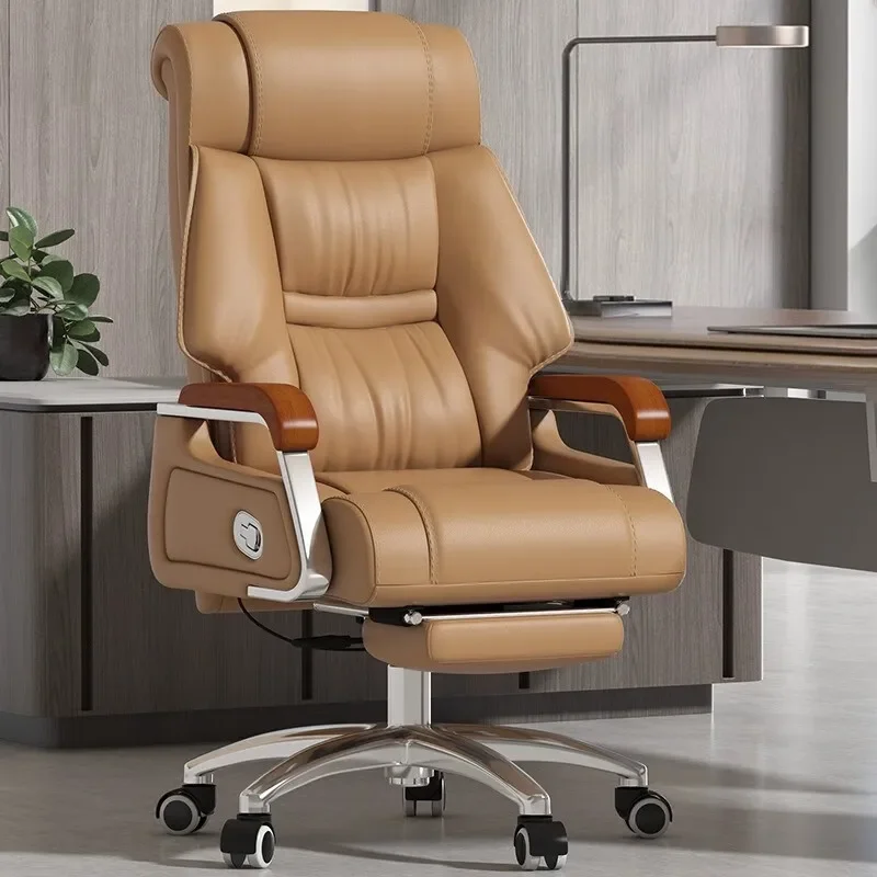 LH, office leather business sedentary comfortable office chair home seat