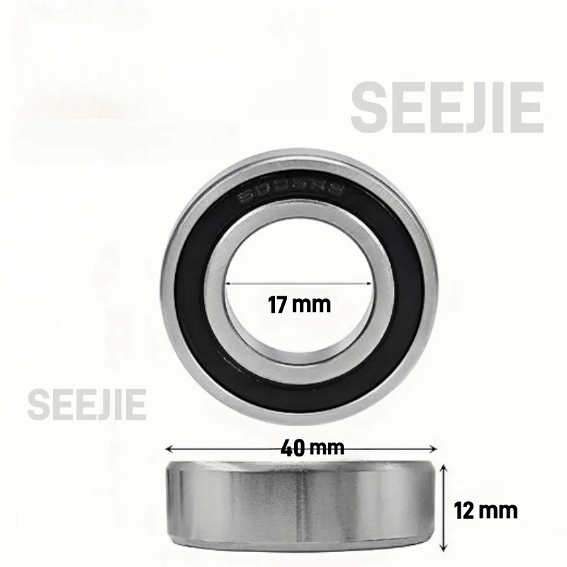 20Pcs 17x40x12mm High speed low noise deep groove ball  bearing steel bearing Skateboard Bearings Sealed Industrial  Bearings