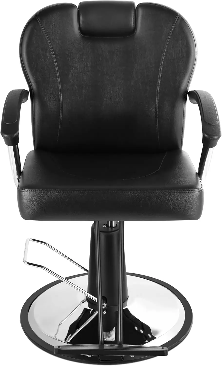 Funnylife Black Reclining Chair All Purpose Styling Salon Chair Vintage Spa Shampoo Cutting Chair