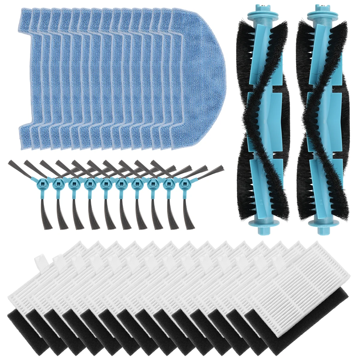 Für ultra nische d10 Roboter Vakuum Ersatzteile Haupt walze Seiten bürste Hepa Filter Mop Pad Stoff Zubehör