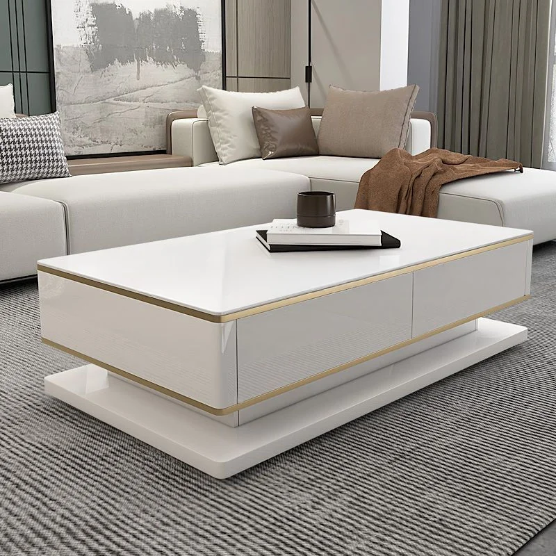 simple luxury large side table modern smart tea end coffee table home furniture nesting coffee table set