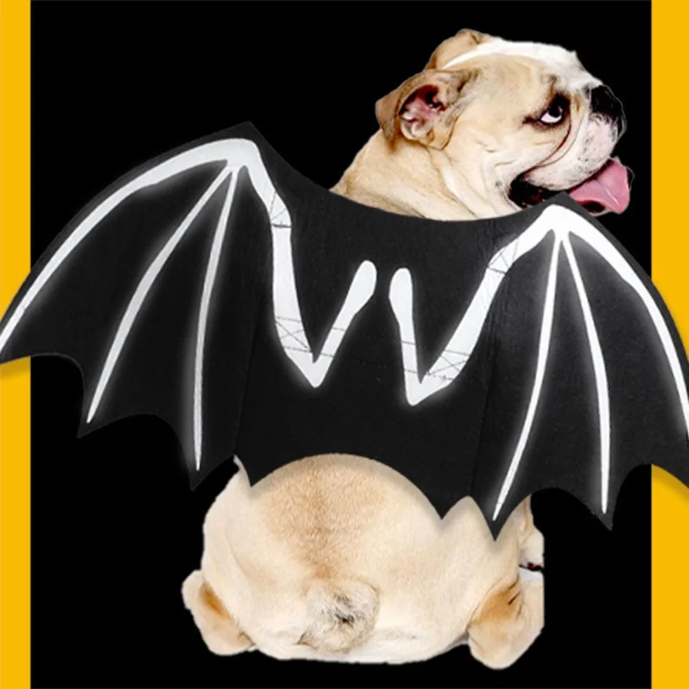 2024 Bat Pet Gog Cat Wing Cute Luminescent Bat Wing Funny Outfit Luminescent Bat Wing Pet Supplies