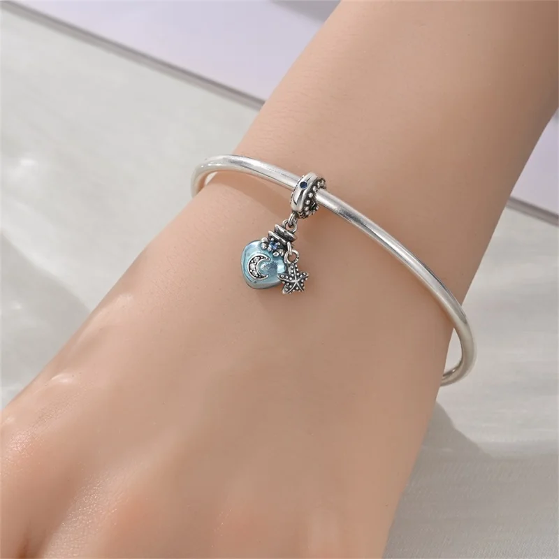Profound 925 Sterling Silver Perfume Bottle Bow Ballet Shoes Skirt Cloud Charm Fit DIY Bracelet Necklace Charming Gifts view 6