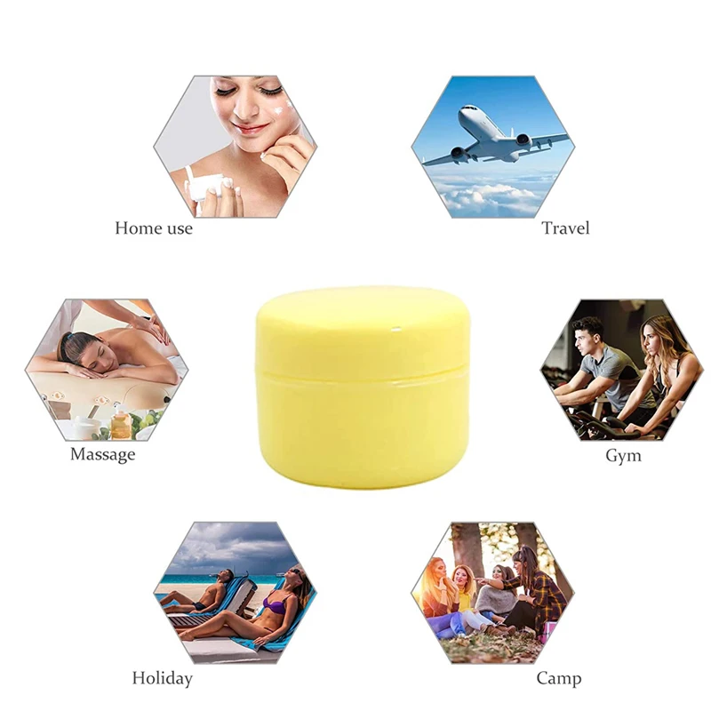 50 Stks/partij Hervulbare Flessen 10G 20G 30G 50G 100G Plastic Lege Make Jar Pot Gezicht crème Potjes Lotion Cosmetische Container Reizen