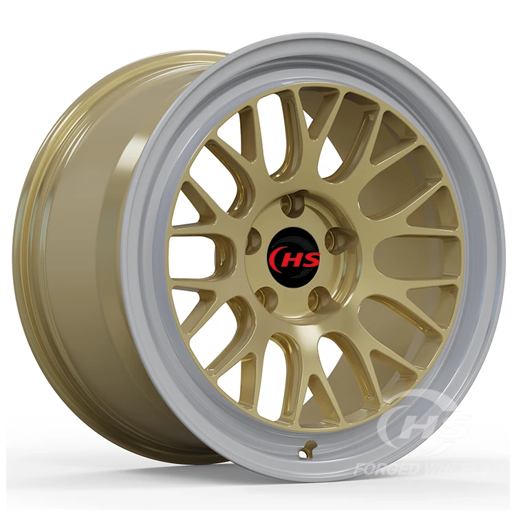 Custom Gold Dish Polished Lip T6061 Multi Spoke Forged Rims Wheels for  E36 E46 E92 F80 F82  964 991 993 996 997