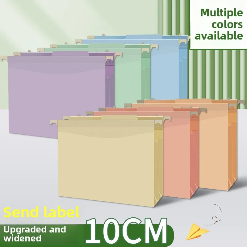 A4 Hanging File Organizer with 6 Pockets and 12 Divider Pages, Expandable Side Suspension Rack for Office Cabinet Document