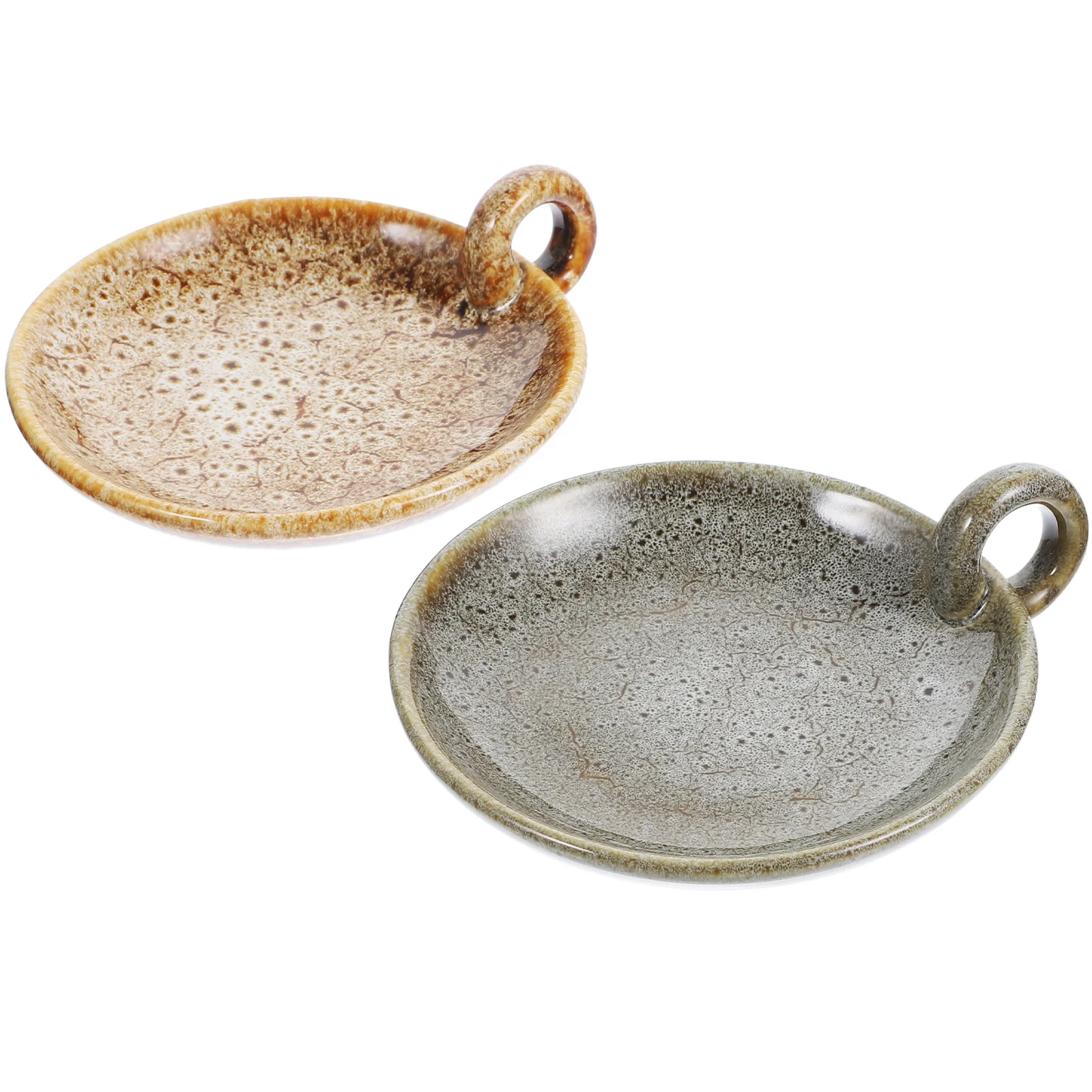 2 قطعة صينية سيراميك تصميم بسيط هيكل رائع أنيق طاولة طعام ديكور حامل رائحة الوقوف