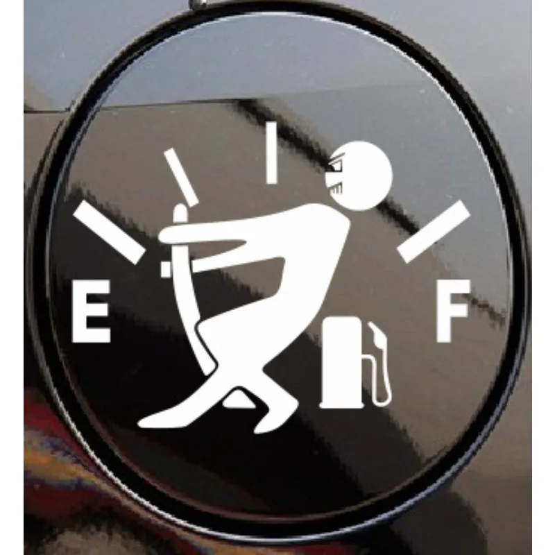 High Consumption Fuel Burst Meter With Ef Fuel Tank Reflective Car Sticker Foreign Trade Tank Meter Car Sticker