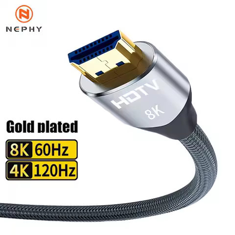 8K HDMI Cable for Xiaomi Mi Box 8K/60Hz 4K/120HZ Ultra High Speed 48Gbps Digital Cable for PS5 PS4 Laptop TV Monitor Projectors