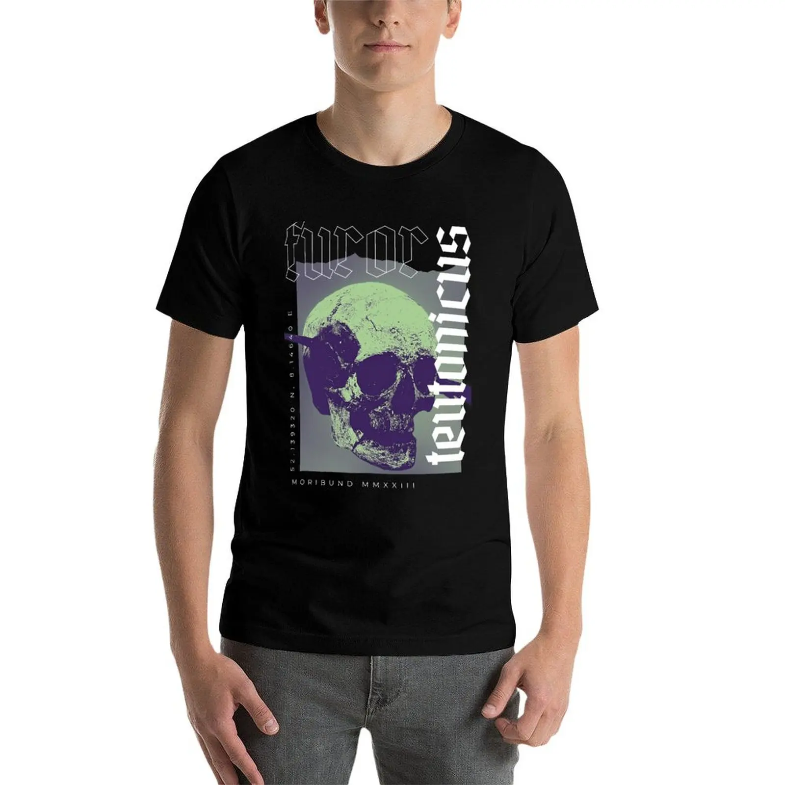 Camiseta verde hombre camisas Furor camisa diseñador t azul t divertido Teutonicus humor esencial camisa oscura