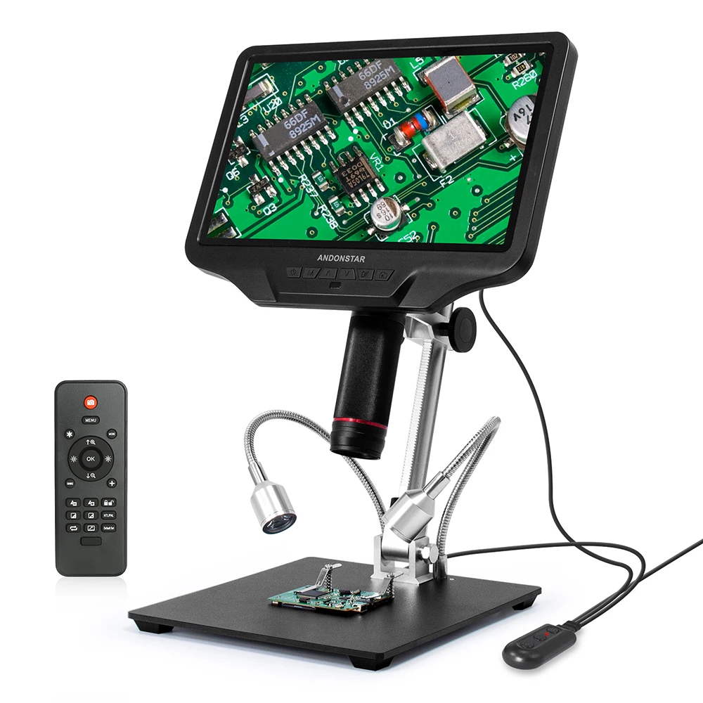Microscópio Digital Hdmi Microscópio Eletrônico para Solda Pcb 101 Tela Lcd 300x Usb Andonstar-ad409