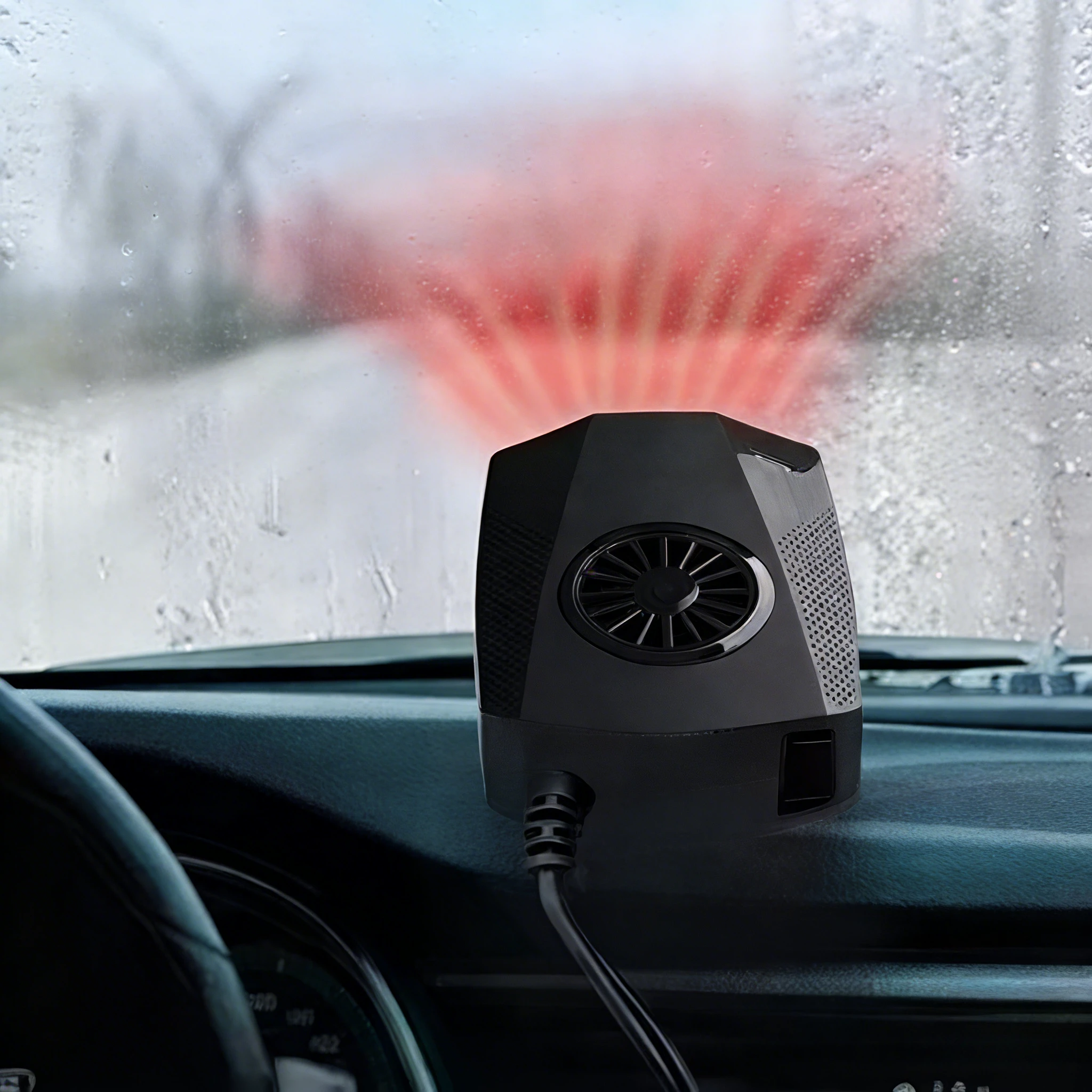 Car Heater Defroster Fans 12V 150W Car Heater Fan Fast Heating Auto Windshield Defroster Defogger Car Anti-Fog Heater Dryer