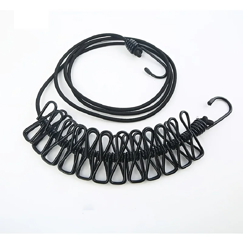 قطعة واحدة من خط ملابس السفر المحمول القابل للتطوير، خط تجفيف الملابس الداخلية، ملحقات التخييم في الهواء الطلق #6