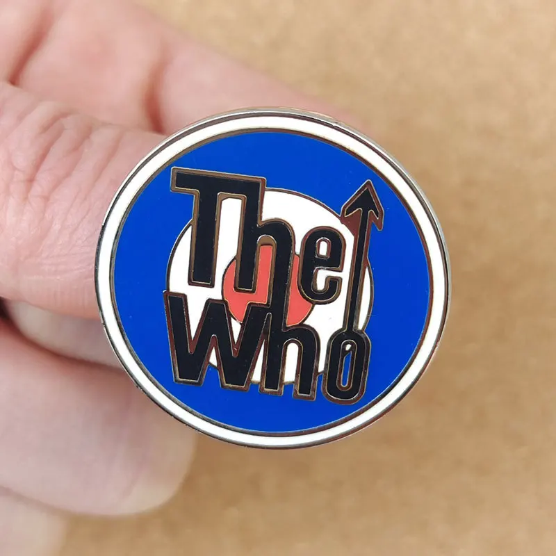 The Who Rock Band Enamel Pin Lapel Pin for Clothes Brooches on Backpack Briefcase Badge Jewelry Decoration Gifts for Friend