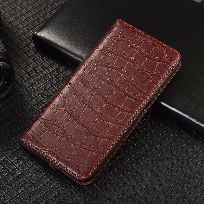 

Crocodil Belly Phone Case For Nokia X20 XR20 X100 G10 G11 G20 G21 G22 G42 G50 G60 G300 G400 Plus Flip Wallet Shell Book Cover