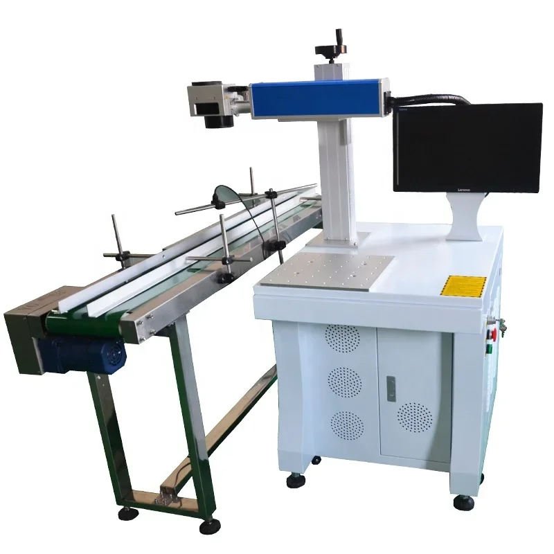 Machine de marquage laser à fibre 2026 avec convoyeur 20W 30W 50W 100W pour la production en série