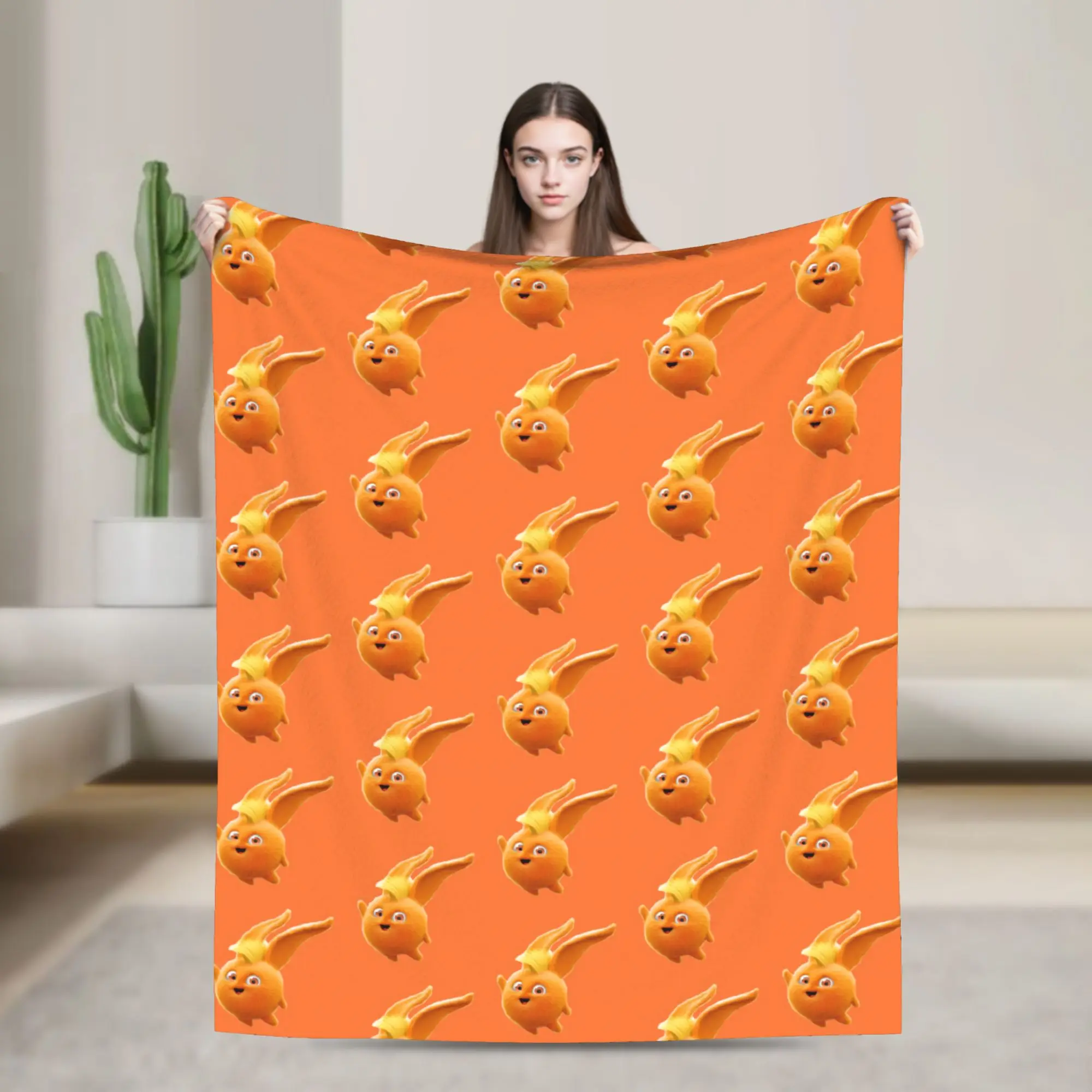 Sunny Bunnies Cartoon Plush Blanket Turbo Fashion Throw Blankets for Bed Sofa Couch 150*125cm Bedspread