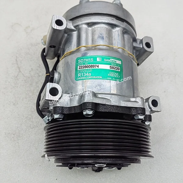 Excavator Spare Parts 24V AC Compressor 372-9493 3729493 Compatible With Excavator 312D2 312D2L Engine C4.4 3054C