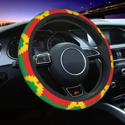 Flag Of The Oromo People Oromoo Car Steering Wheel Cover Steering Wheel Protective Cover Car-styling Steering-Wheel Accessorie