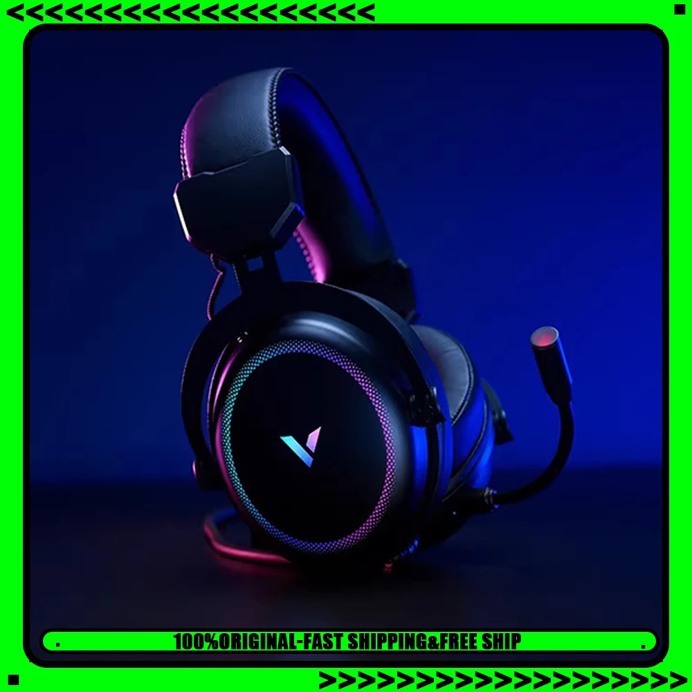 

Наушники Rapoo VH300S с эффектом виртуального объемного звука 7.1, RGB-подсветкой, низкой задержкой, микрофоном с шумоподавлением и амбушюрами для геймеров