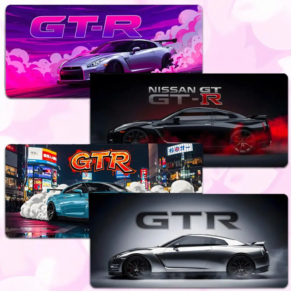 Sports Car Racing Nissan GT-R Mouse Pad Thick Lock Edge Gaming Desk Mat Large Size PC Mouse Pad Home decor
