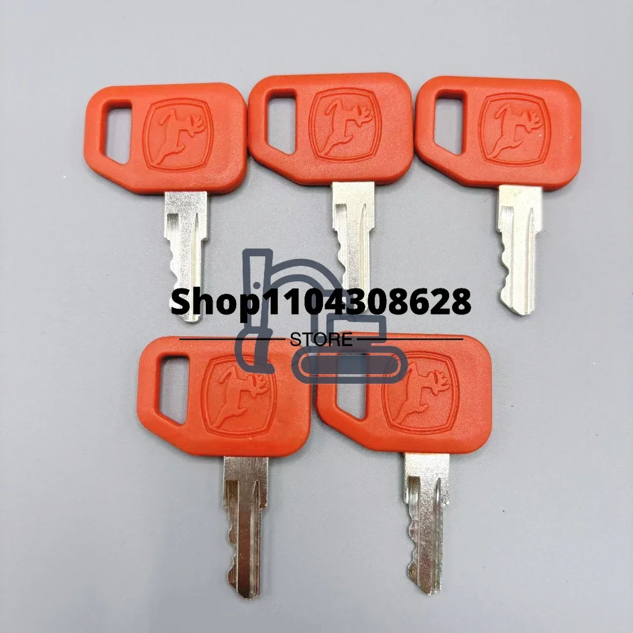 5 PCS JDR Key AR51481 AT195302 Ignition Key  for John Deere Excavator All Graders Dozers Skid