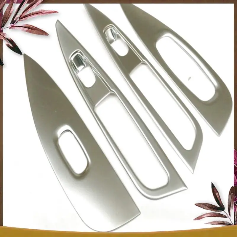 

AB59-For Nissan Qashqai 2014 2015 2016 2017 Car Styling ABS Chrome Armrest Door Window Switch Panel Cover Trim