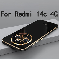 For Redmi 14c 4G Case Soft TPU Case For Xiaomi Redmi 14c 4G Anti-fingerprint Camera Protection Cover