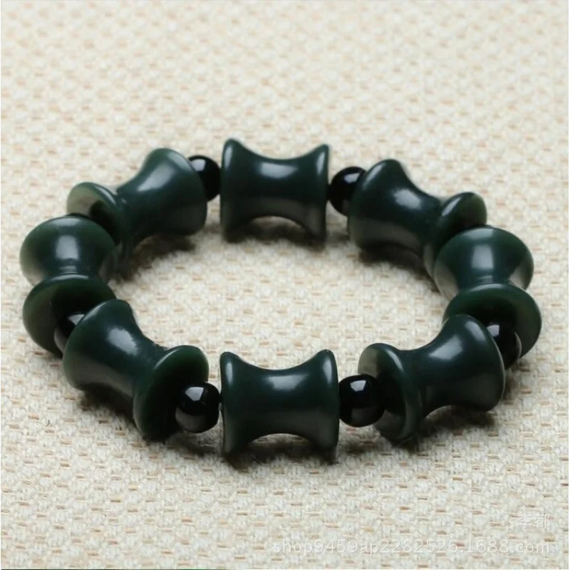

Hetian Successive Promotion Men And Women Genuine Qing Jade Knot Bracelet