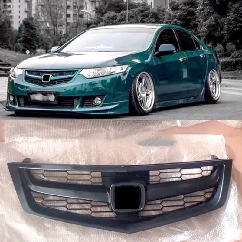 For Honda Spirior Carbon Black Car Front Bumper Lower Mesh Grill Grille Cover Trim  Diffuser 2009 2010 2011 2012 2013 Accessory