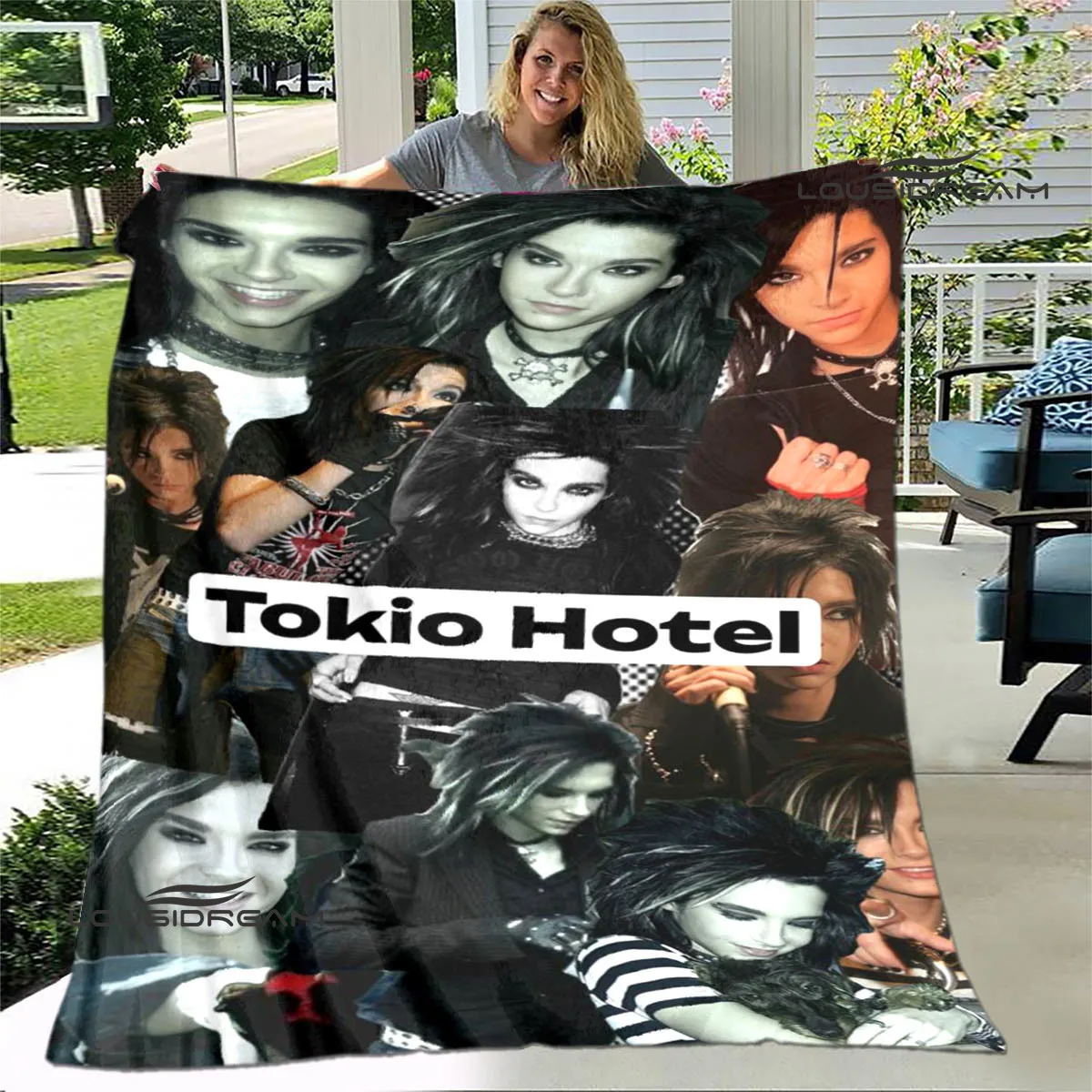 Tokio Hotel band printed blanket Kids Warm blanket Flannel Soft Cozy Blanket Sofa Bed Blanket Travel Blanket Birthday Gift