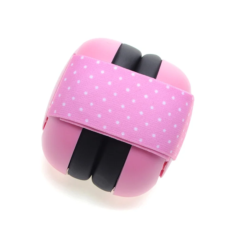 

B05B-Baby Noise Cancelling Ear Protection Earmuffs For Infants With Elastic Headband Airplane Travel Baby Accessories B