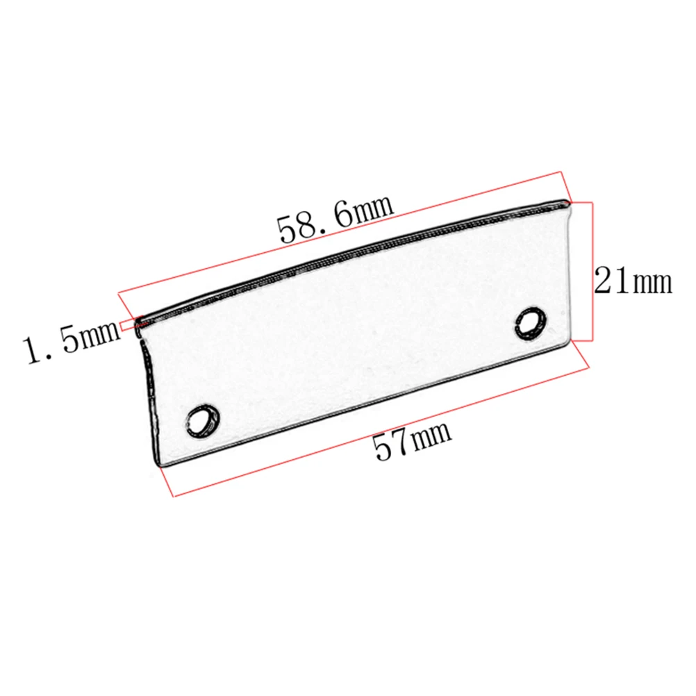 

10 pcs Guitar Pickup Rail Blades Nickel Plated Iron For St Electric Bass Humbucker Replacement Parts Dual Rail