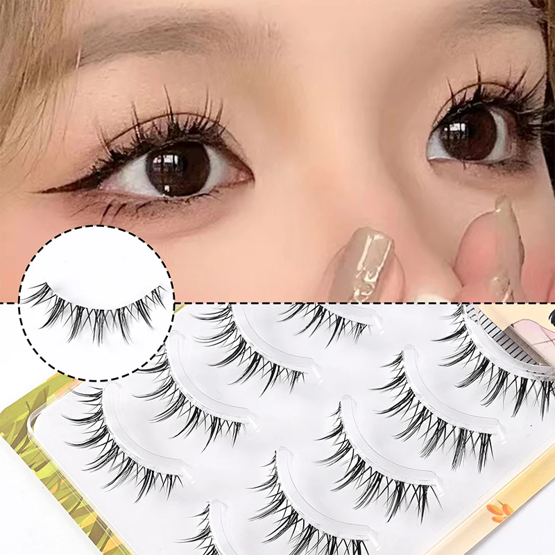 مجموعة رموش صناعية من صندوق واحد، مكياج رموش فردية منفوشة، لمسة نهائية ناعمة وطبيعية #1