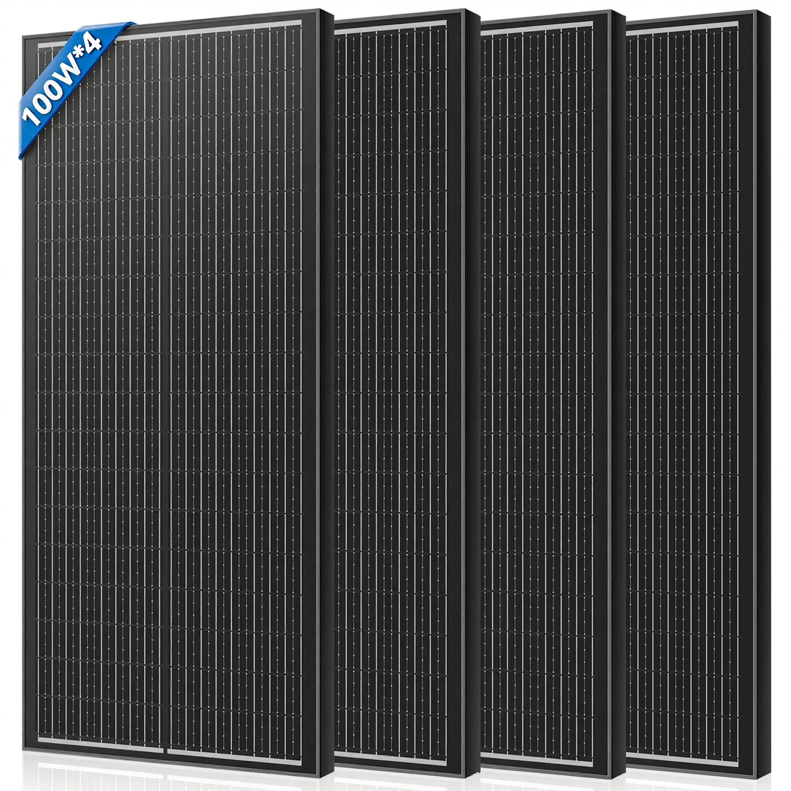 Rvpozwer 12.8V 400W/200W/100W 18BB Stijve Zonnepaneel Monokristallijn Silicium N-Type Zonnecellen Waterdicht Camping/Thuis/RV