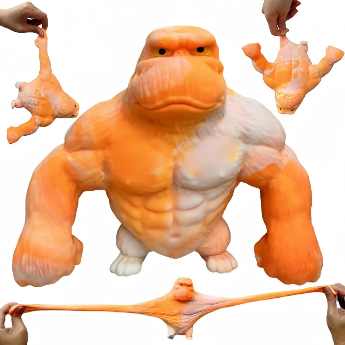 

Мягкая игрушка-обезьяна, эластичная резиновая горилла с клеем и песком, эластичная растягивающаяся игрушка для декомпрессии с аутизмом, подарок для взрослых и детей