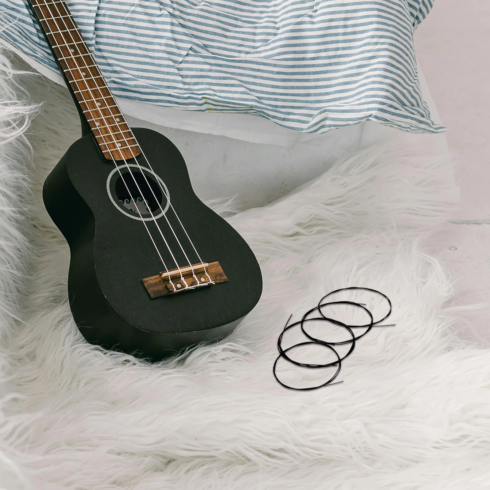 

Nylon Ukulele String Tear-Resistant Durable Replacement Part for Ukulele String Set Accessories Nylon Strings Musical Strings