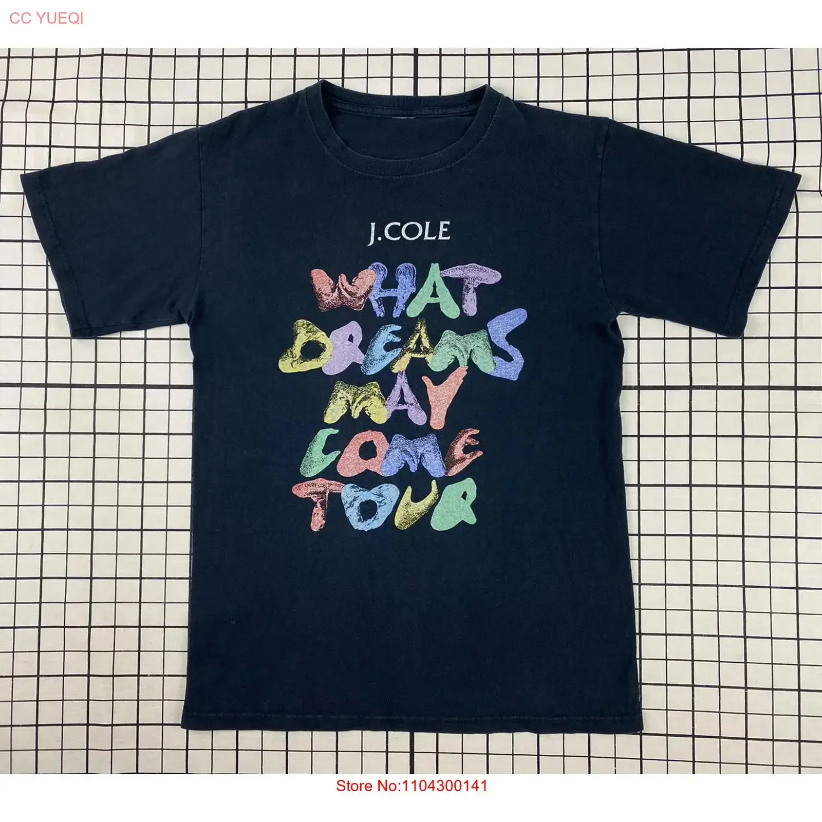2013 J COLE WHAT DREAMS MAY COME TOUR T SHIRT HIP HOP RAP DREAMVILLE vintage Washed Breathable graphic Stylish streetwear