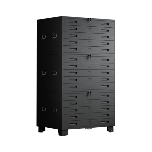 Metal Flat File Cabinet Heavy Duty 5 Drawer Horizontal Blueprint Cabinet for Map Drawing Workshop Home Office Use Large