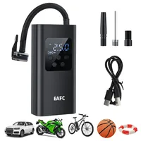 With LED Light Digital LCD Display Portable Tire Pressure Gauge Tire Inflator Air Compressor Wireless/Wired 150PSI 120W Air Pump