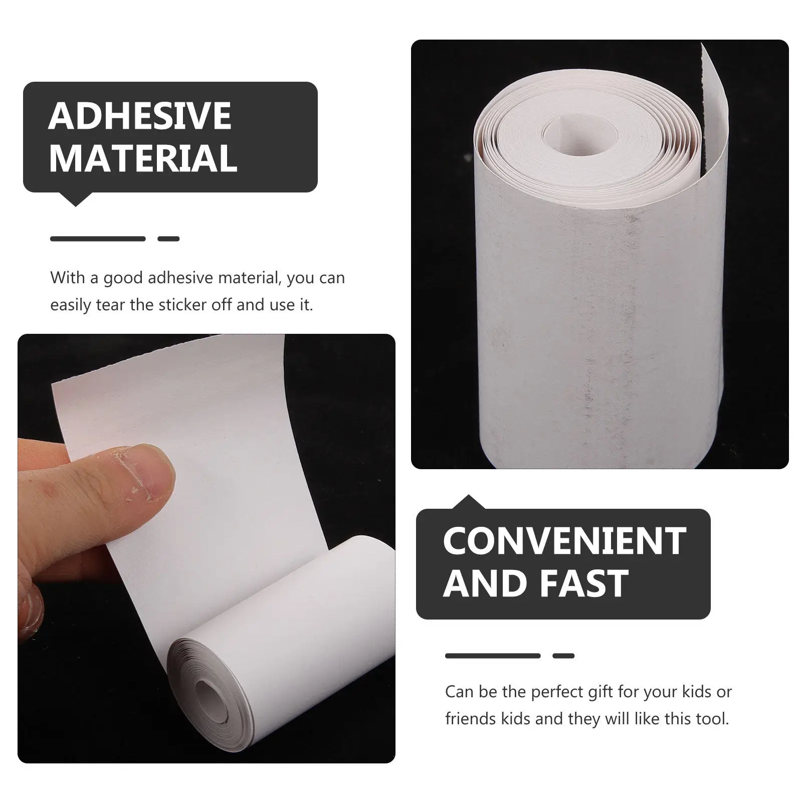 

10 рулонов многофункциональной термобумаги для принтера, прямоугольные пустые самоклеящиеся этикетки для экспресс-упаковки, цветовой кодировки и маркировки