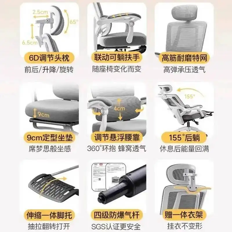 Armchair Gaming Computer Chairs Chair Swivel Executive Office Chair With Footrest Reclining Armchairs to Rest Chairs for Kitchen