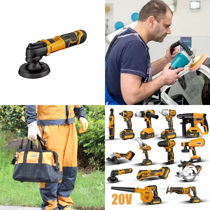 

【CHIMU HOME】 7 Inch Cordless Brushless Polisher with Variable Speed for Auto Detailing Car Waxing and Surface Finishing