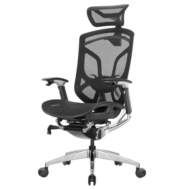 

Ergonomic Office Chair with Headrest Butterfly Comfort Computer Staff Full Mesh Office Furniture Office Room Modern PU Castors