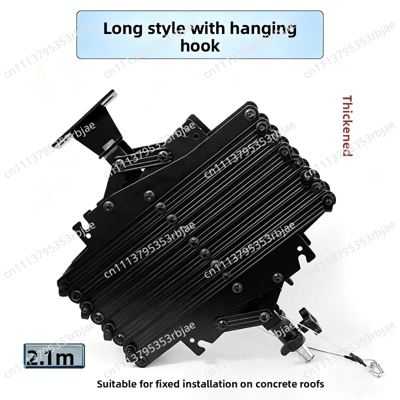 Constant Force Hinge 2.1m Studio Boom Arm, Retractable Suspension for Film Light Ceiling Track Accessory