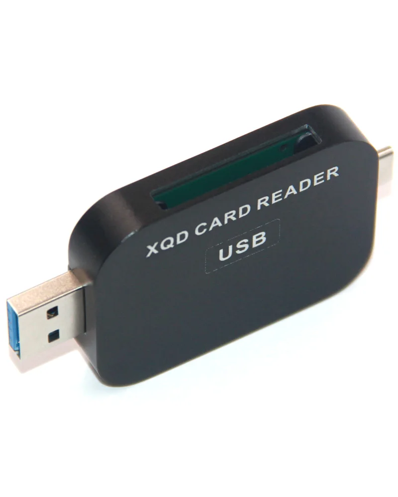 XQD Card Reader USB3.1 Type C & USB3.0 2in1 Card Reader High-speed SD Card Reader for SONY NIKON LUMIX Camera for Windows MAC OS