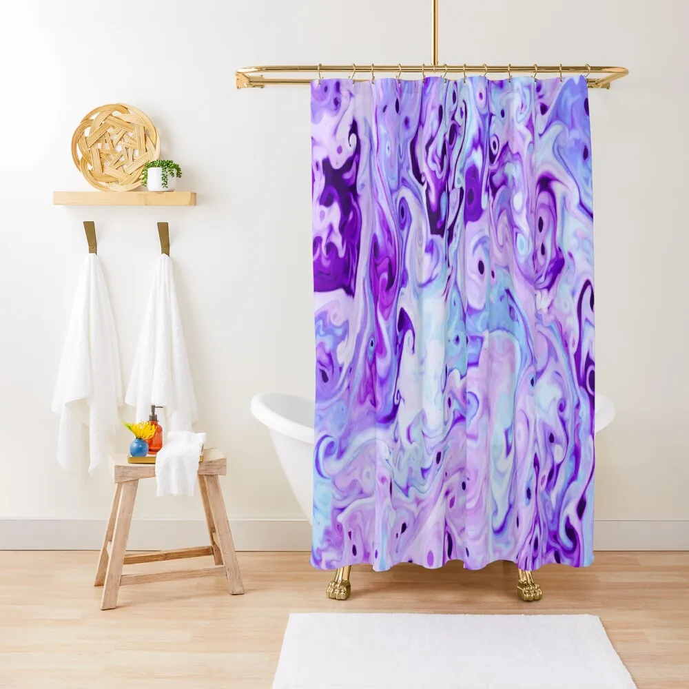 

Light Roiling Blue and Purple Shower Curtain Bathroom Showers For Bathroom Shower Shower Sets For Bathroom Curtain