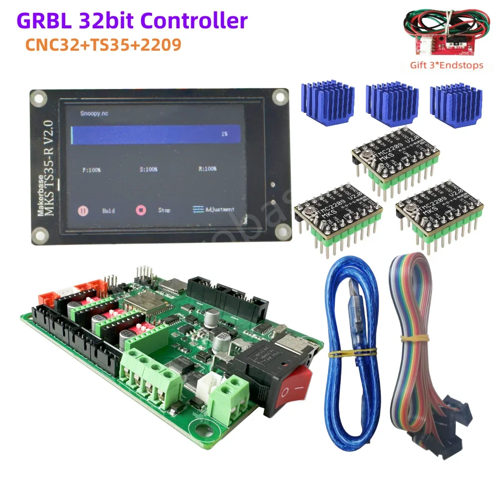 GRBL 32 bit controller 3 axis CNC shield breakout board expansion card CNC3018 upgrade kit for home laser engraving machine